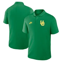 Men's Nike Green Oregon Ducks Primetime Victory Legacy Vault Logo Performance Polo