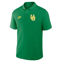 Men's Nike Green Oregon Ducks Primetime Victory Legacy Vault Logo Performance Polo