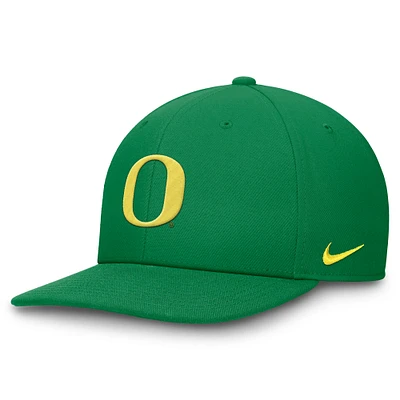 Casquette Snapback Nike Pro Bill Performance pour homme, verte, Oregon Ducks