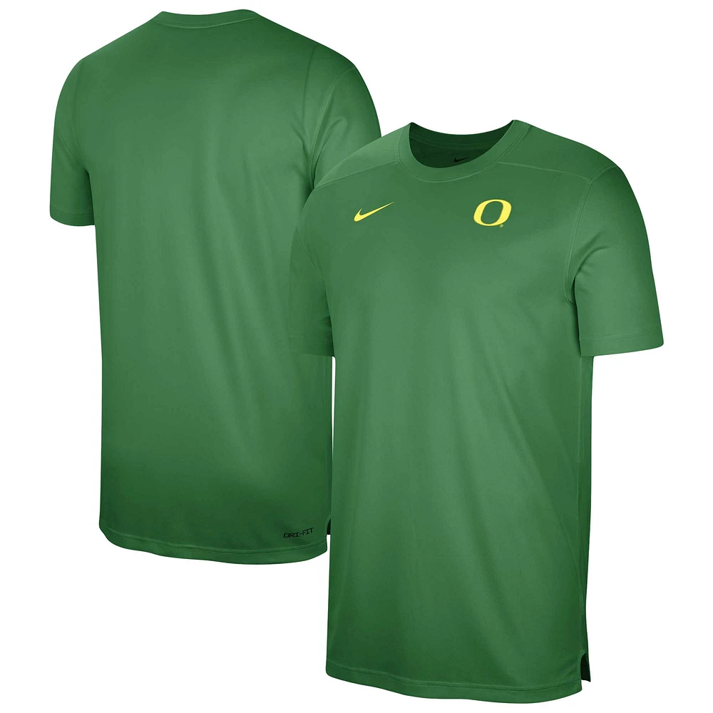 Men's Nike  Green Oregon Ducks Sideline Coaches Performance Top