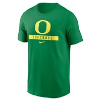 T-shirt de softball Nike pour hommes des Ducks l'Oregon vert