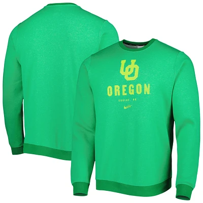 Sweat à capuche en molleton Nike Oregon Ducks Vault Stack Club pour homme, vert