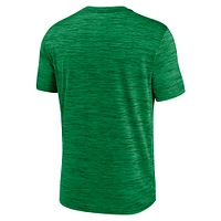 Men's Nike Green Oregon Ducks Velocity Baseball Wordmark Stack Performance T-Shirt