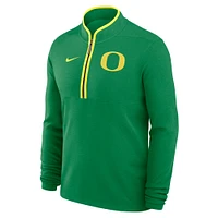 Men's Nike  Green Oregon Ducks Victory Performance Half-Zip Top