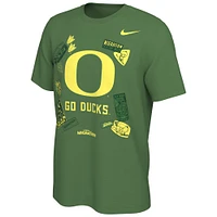 Men's Nike  Green Oregon Ducks x Migration Stickers T-Shirt