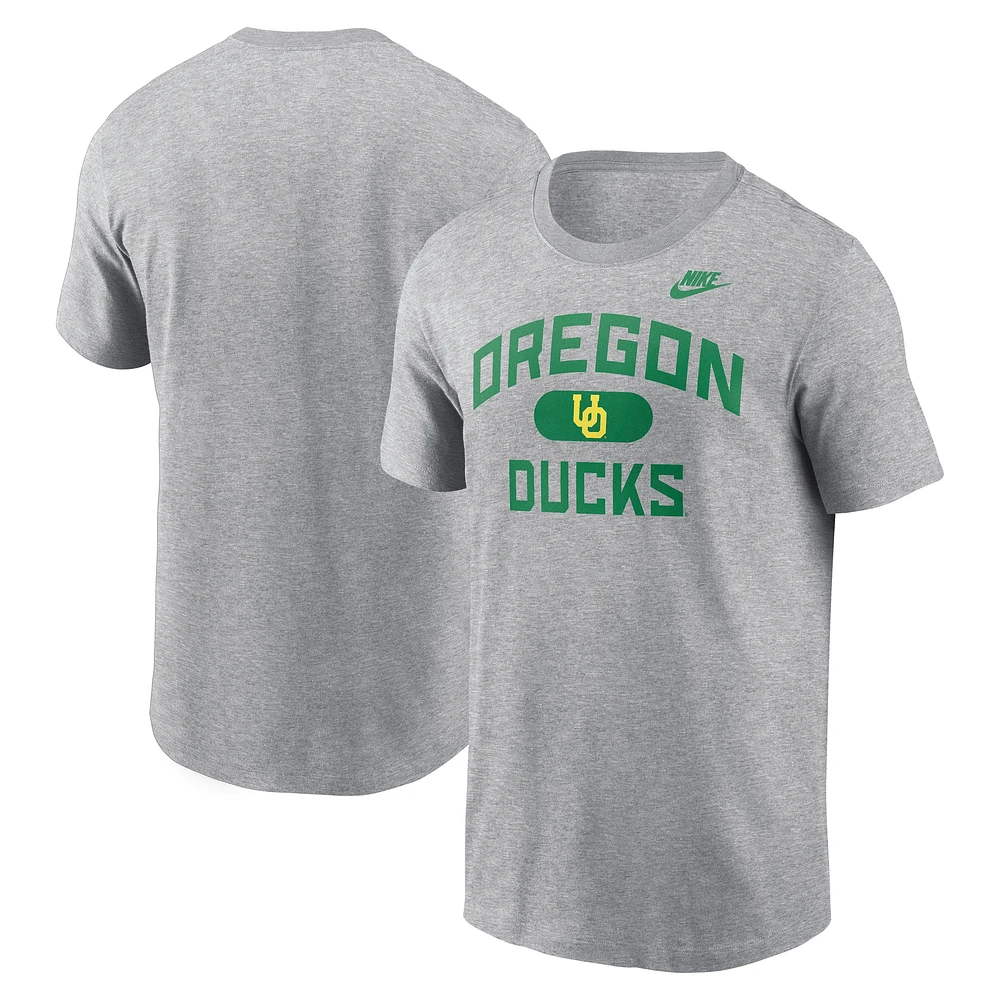 Men's Nike Heather Charcoal Oregon Ducks Legacy Alma Mater T-Shirt