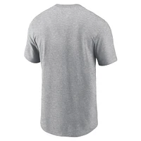 Men's Nike Heather Gray Oregon Ducks Legacy Helmet T-Shirt