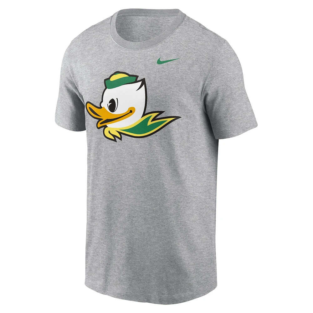 Men's Nike Heather Gray Oregon Ducks Primetime Alternate Logo T-Shirt