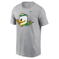 Men's Nike Heather Gray Oregon Ducks Primetime Alternate Logo T-Shirt