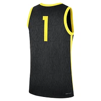 Men's Nike #1 Black Oregon Ducks Alternate Replica Jersey