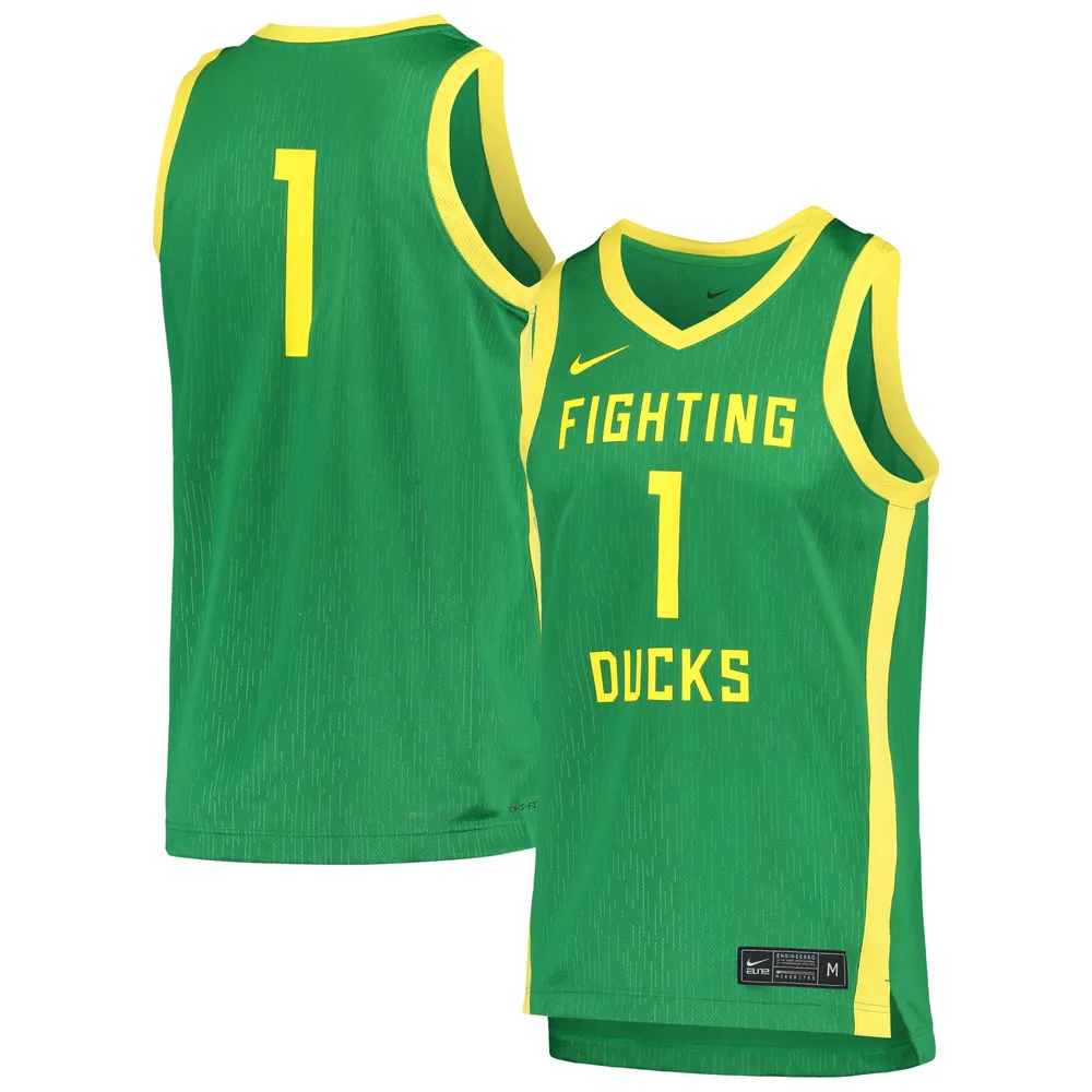 Lids #1 Oregon Ducks Nike Replica Basketball Jersey - Green