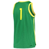 Men's Nike #1 Green Oregon Ducks Replica Basketball Jersey