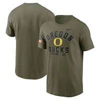 Men's Nike Olive Oregon Ducks 2024 Military Appreciation Performance T-Shirt