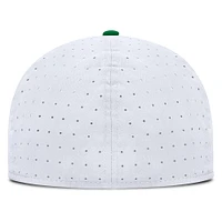 Casquette ajustée Nike True Performance On-Field Dugout des Oregon Ducks pour homme, blanche