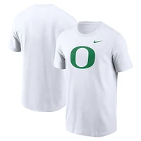 T-shirt Nike blanc avec logo Oregon Ducks Primetime Evergreen pour homme