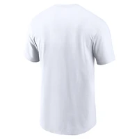 T-shirt Nike blanc avec logo Oregon Ducks Primetime Evergreen pour homme