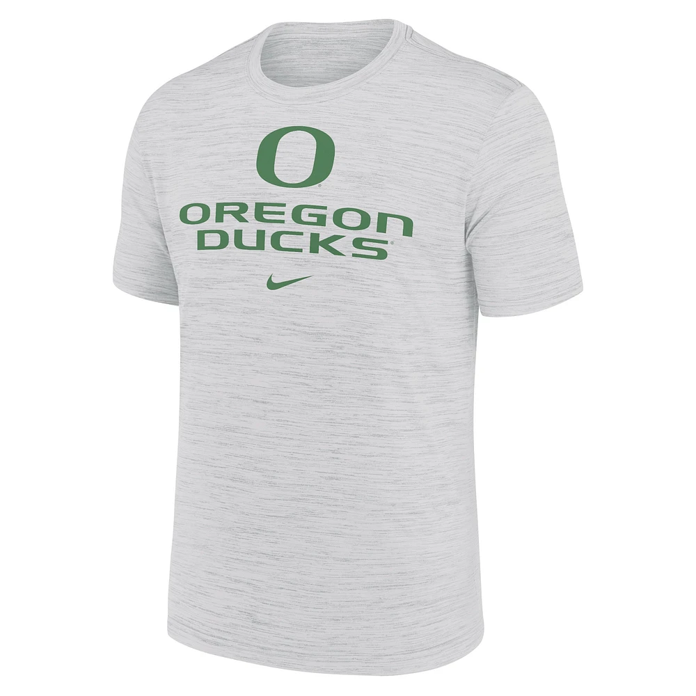 T-shirt Nike blanc pour homme Oregon Ducks Primetime Velocity