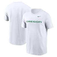 Men's Nike White Oregon Ducks Primetime Wordmark T-Shirt