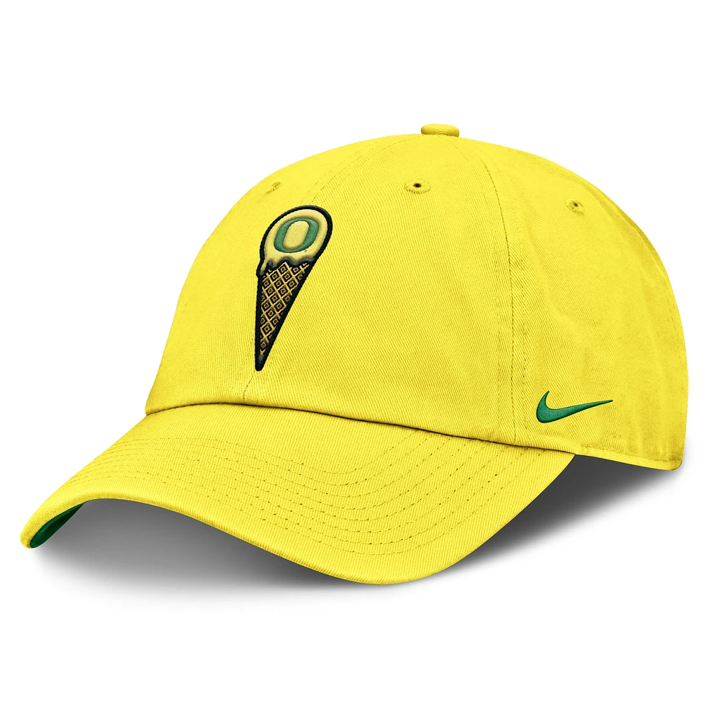 Men's Nike  Yellow Oregon Ducks Cone Club Adjustable Hat