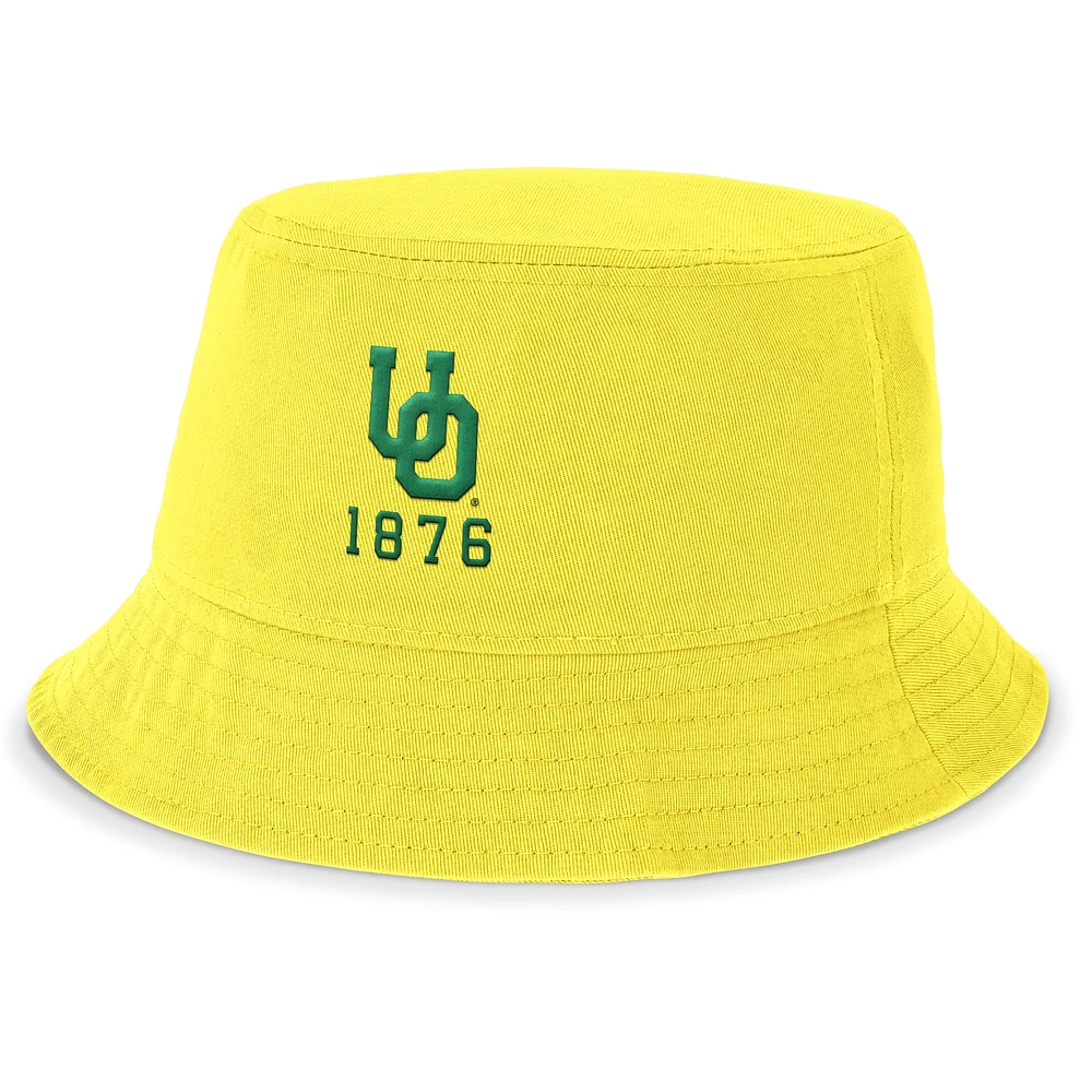 Chapeau bob Legacy Apex Nike pour hommes, jaune, Oregon Ducks