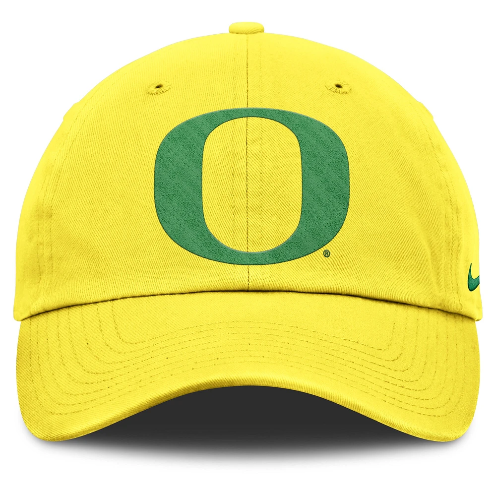 Casquette ajustable Nike jaune Oregon Ducks Primetime Club pour homme