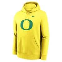 Men's Nike Yellow Oregon Ducks Primetime Club Fleece Pullover Hoodie