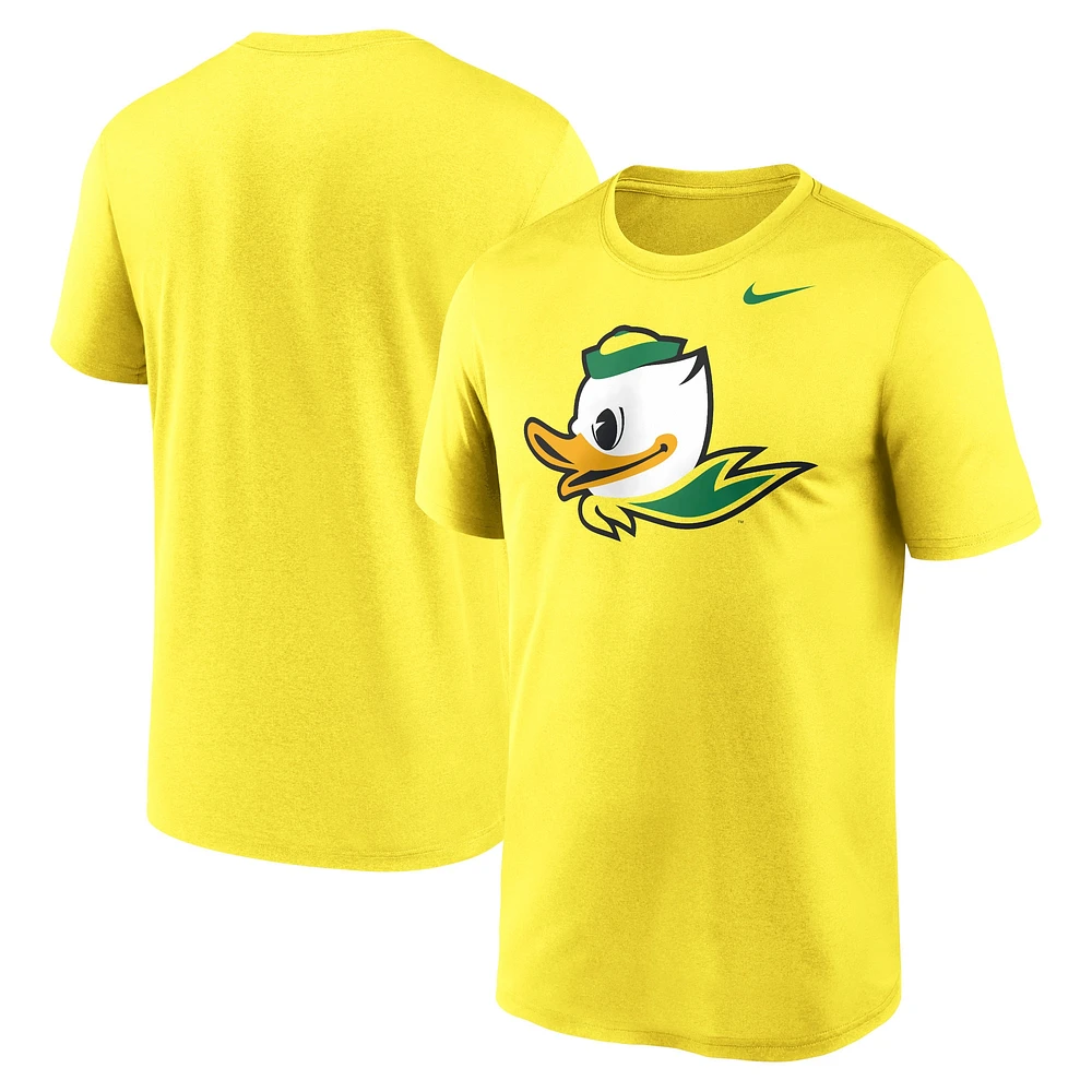 T-shirt Nike jaune avec logo alternatif Primetime Legend des Oregon Ducks pour homme