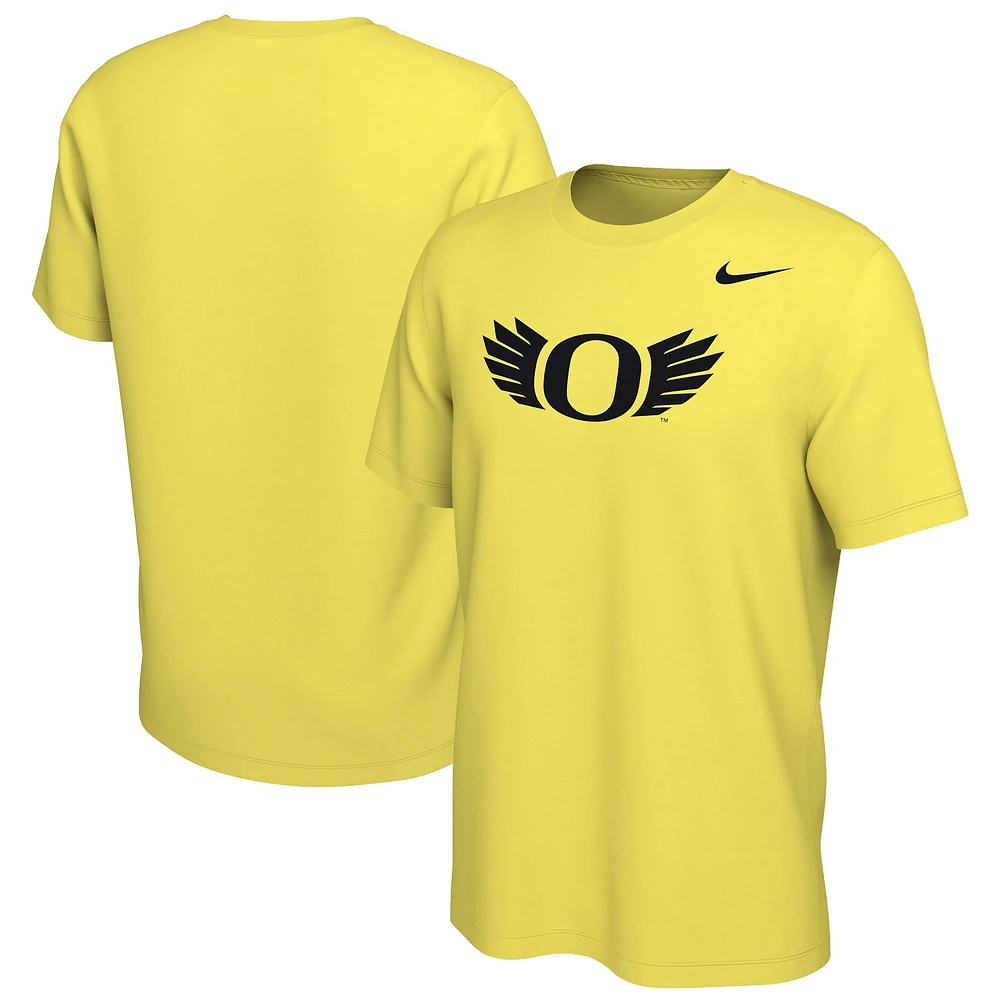 Men's Nike Yellow Oregon Ducks Wings T-Shirt