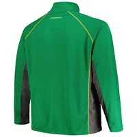 Veste raglan à quart de zip pour hommes Profile Green Oregon Ducks Big & Tall