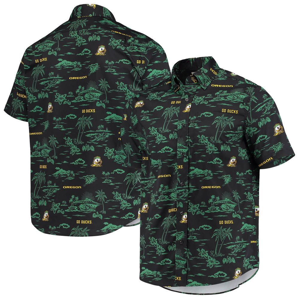 Men's Reyn Spooner Black Oregon Ducks Classic Button-Down Shirt