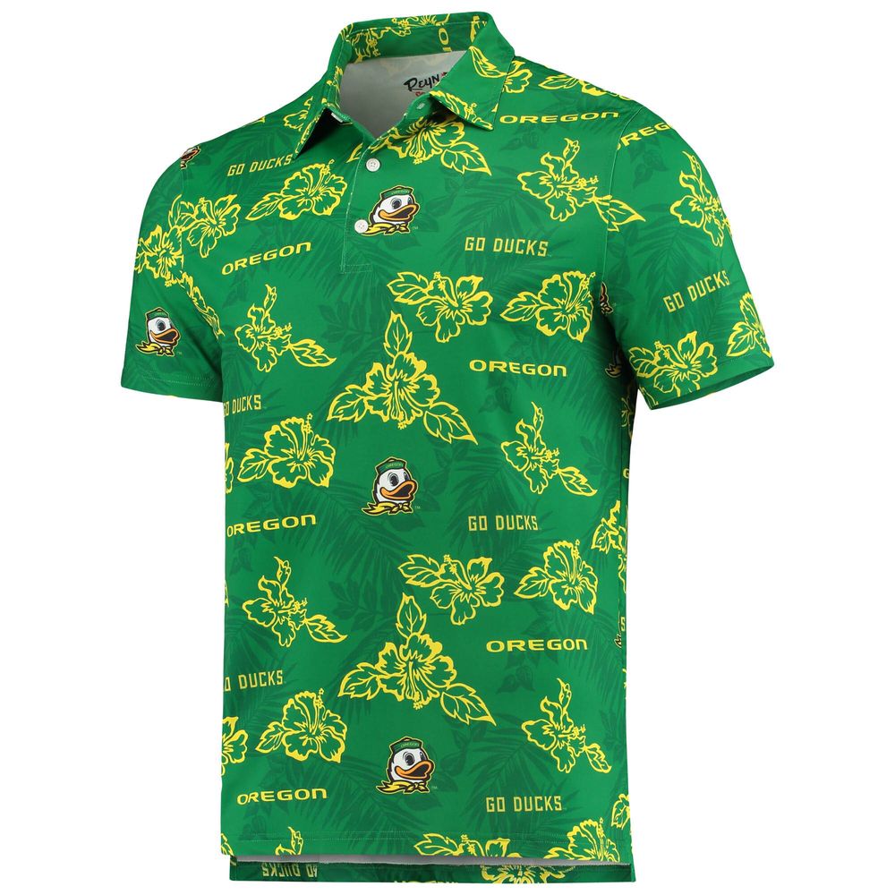 Men's Reyn Spooner Green Oregon Ducks Performance Polo