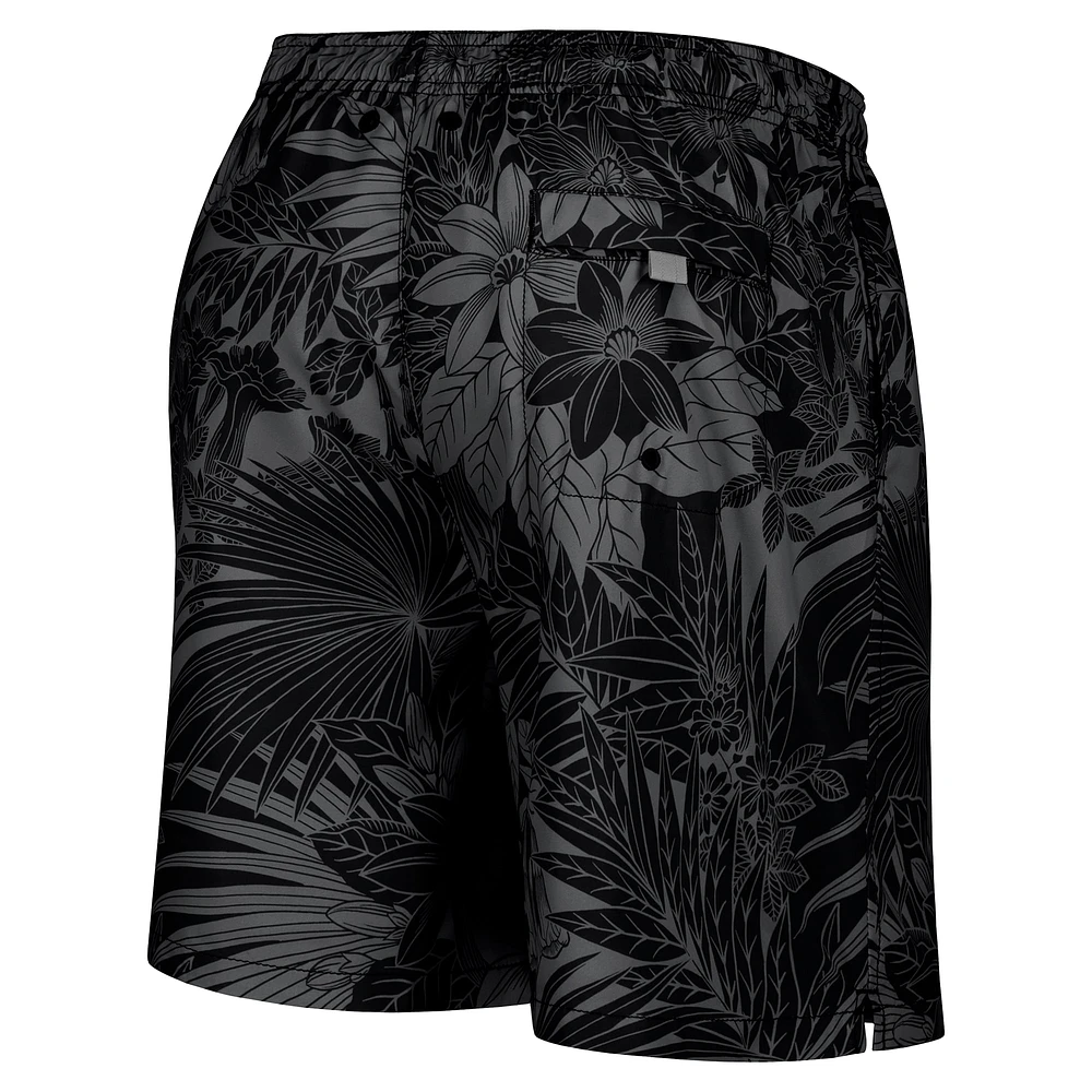 Men's Tommy Bahama Black Oregon Ducks Santiago Palms Board Shorts
