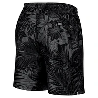 Men's Tommy Bahama Black Oregon Ducks Santiago Palms Board Shorts