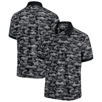 Men's Tommy Bahama Black Oregon Ducks Sport Bay View IslandZone Polo