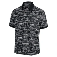 Polo Tommy Bahama Sport Bay View pour homme, noir, Oregon Ducks