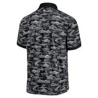 Polo Tommy Bahama Sport Bay View pour homme, noir, Oregon Ducks