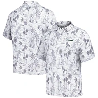 Men's Tommy Bahama Gray Oregon Ducks Sport Cabana Shores IslandZone Tri-Blend Polo