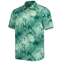 Tommy Bahama Green Oregon Ducks Big & Tall Coast Luminescent Fronds IslandZone Chemise de camp boutonnée