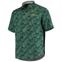 Men's Tommy Bahama Green Oregon Ducks Sport Jungle Shade Camp Button-Up Shirt