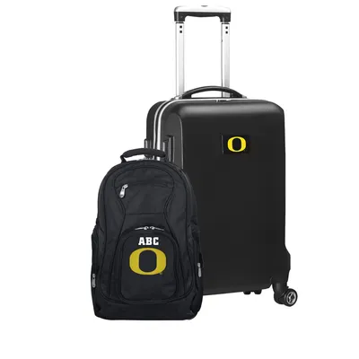 Oregon Ducks MOJO Personalized Deluxe 2-Piece Backpack & Carry-On Set