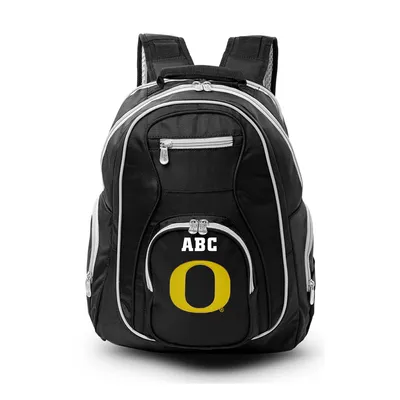 Oregon Ducks MOJO Personalized Premium Color Trim Backpack - Black