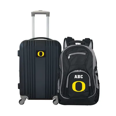 Oregon Ducks MOJO Personalized Premium 2-Piece Backpack & Carry-On Set