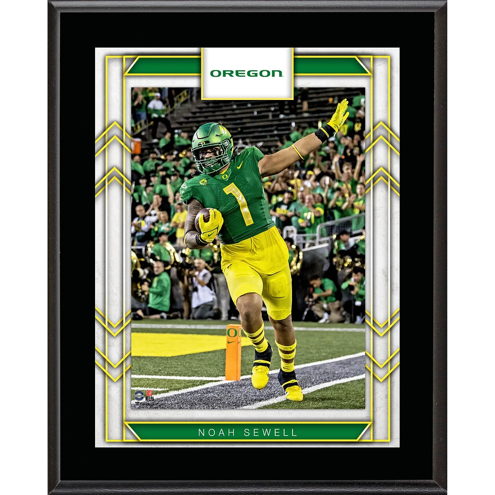 Noah Sewell Oregon Ducks 10.5" X 13" Sublimated Player Plaque
