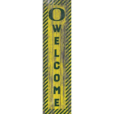 Oregon Ducks 12'' x 48'' Door Leaner Welcome Sign