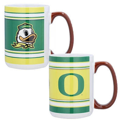 Oregon Ducks 15oz. Home & Away 2-Pack Mug Set