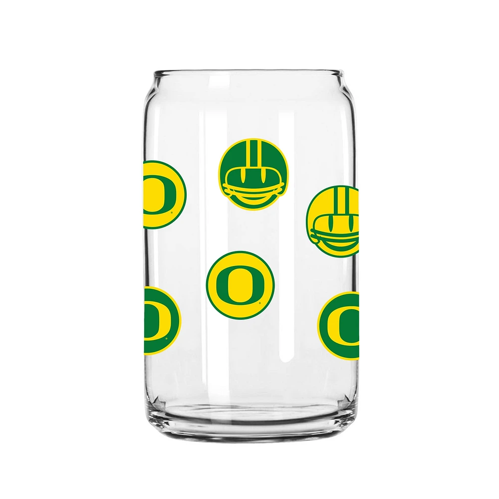 Canards de l'Oregon 16 oz. Smiley peut verre