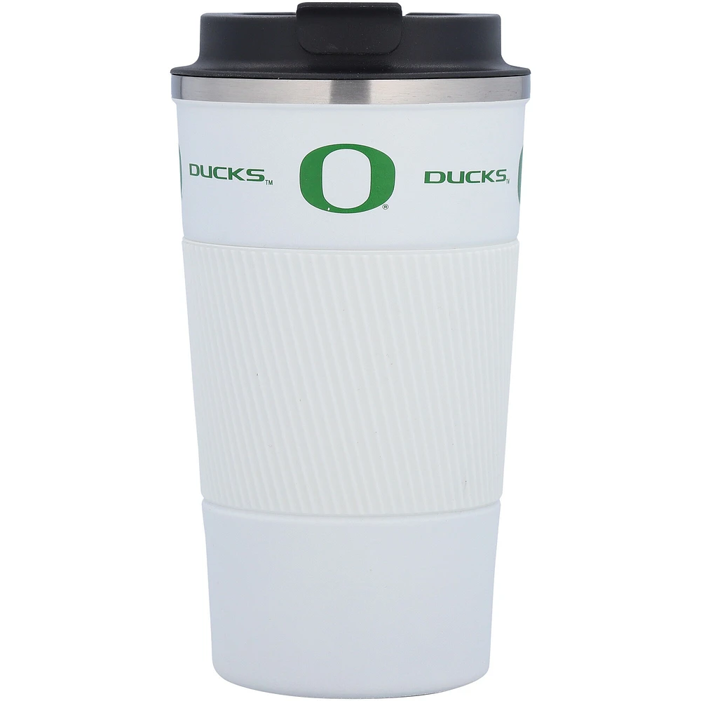 Oregon Ducks 18oz Coffee Tumbler with Silicone Grip