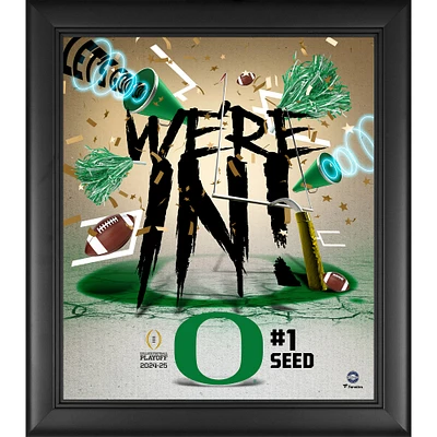 Oregon Ducks 2024-25 College Football Playoff Framed 15" x 17" We're In Collage