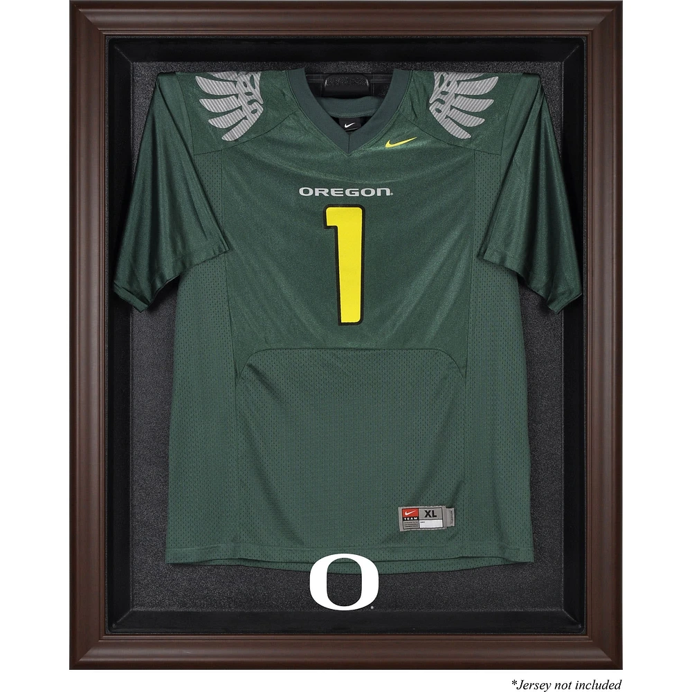Oregon Ducks Brown Framed Logo Jersey Display Case