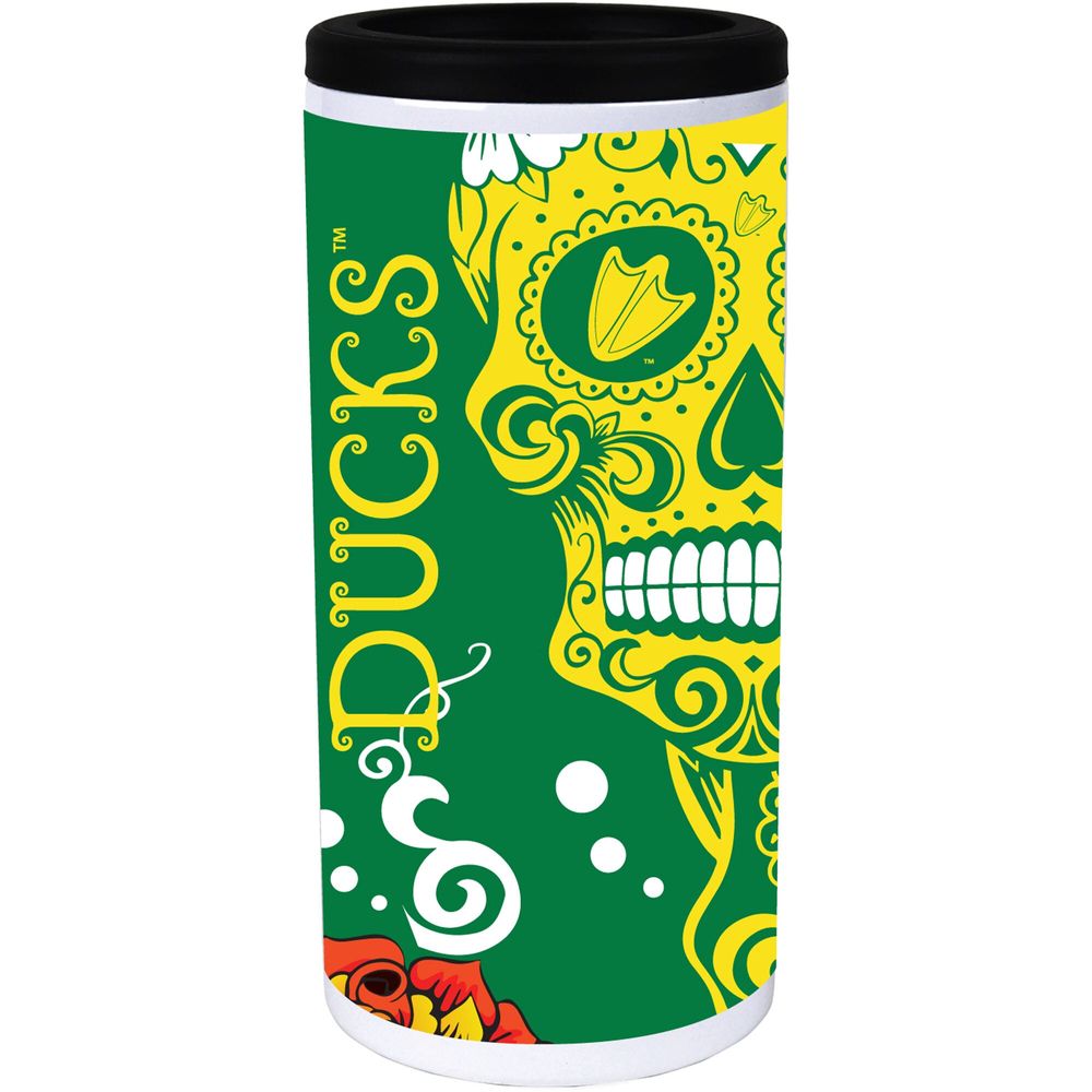 Oregon Ducks Dia Stainless Steel 12oz. Slim Can Cooler